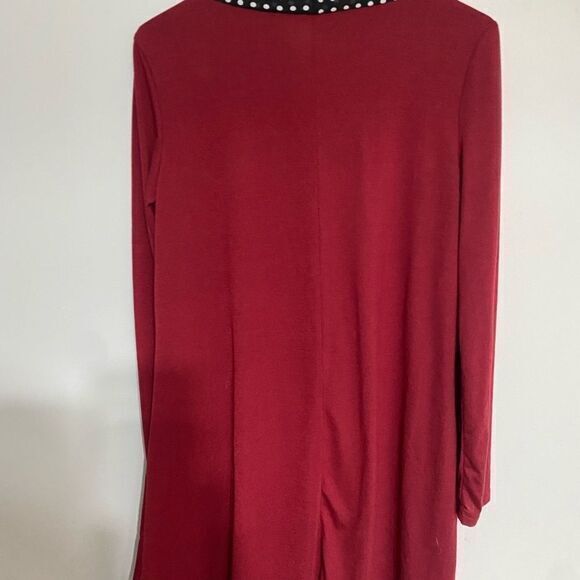 Women’s Maroon And polkadot Dress Size‎ Medium - Picture 4 of 6